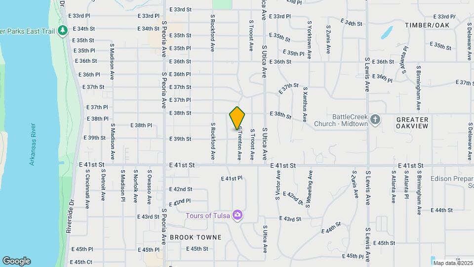 3842 S Trenton Ave Map and Location Details