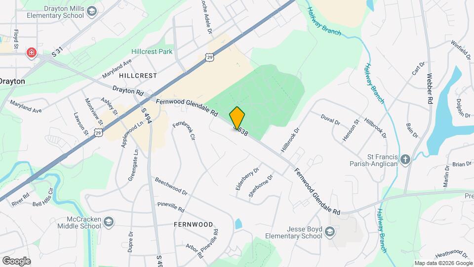 1407 Fernwood Glendale Rd Mapa y Detalles de la Ubicación