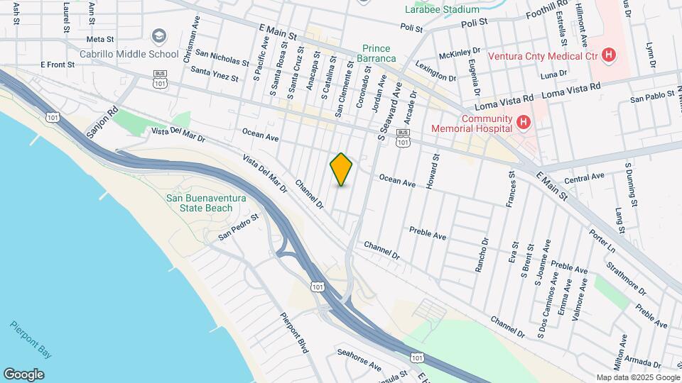 520-522 S Coronado St Map and Location Details