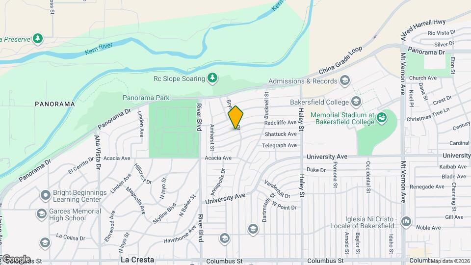 1017 Radcliffe Ave Map and Location Details