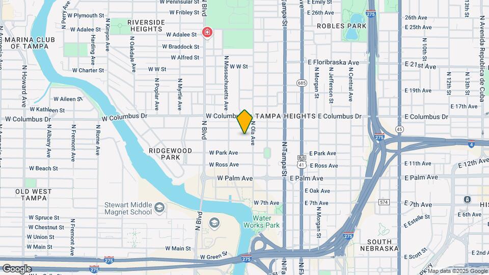 307 W Frances Ave Map and Location Details