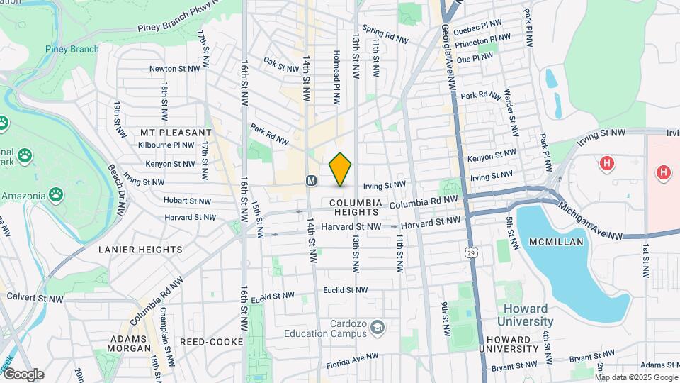 1328 Irving St NW Map and Location Details