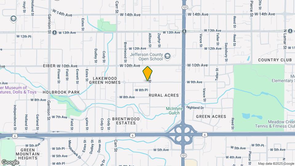 8060 W 9th Ave Map and Location Details