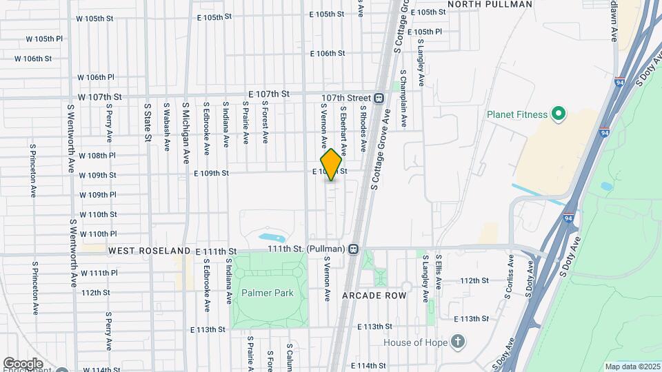 10919 S Vernon Ave Map and Location Details