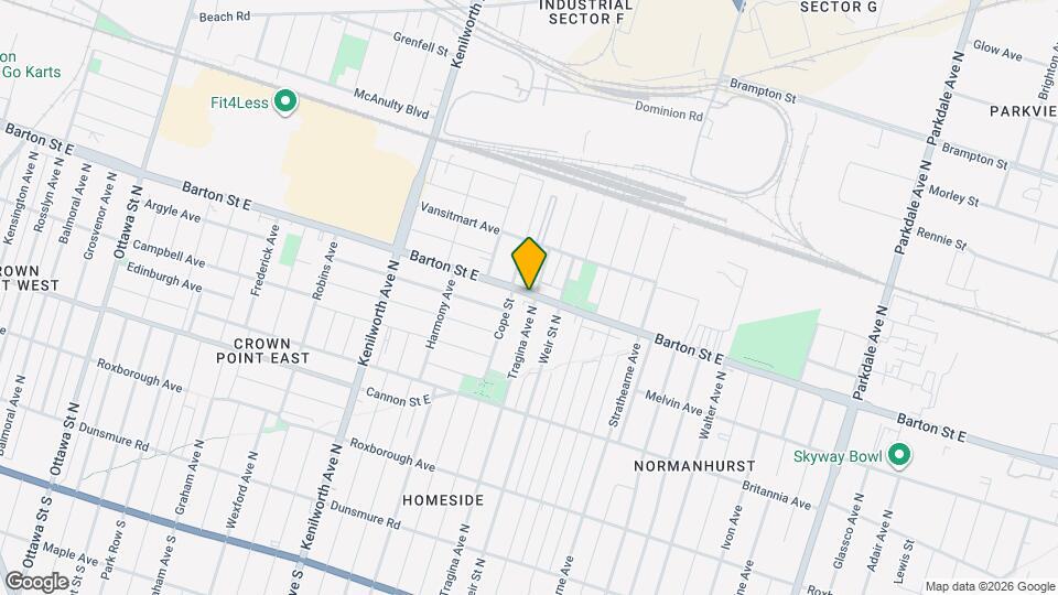 1454 Barton St E Map and Location Details