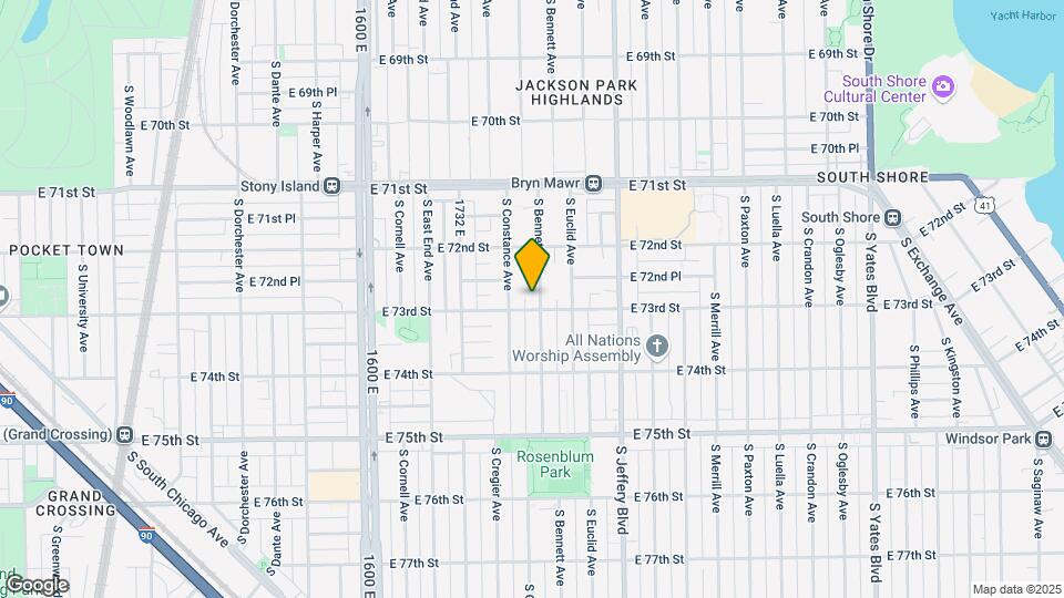 7252 S Bennett Ave Map and Location Details