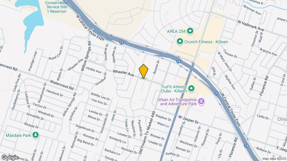 1201 Ridgemont Dr Map and Location Details