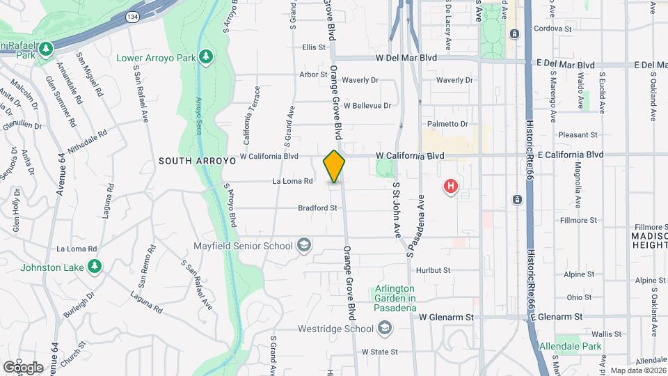 681 S Orange Grove Blvd Map and Location Details