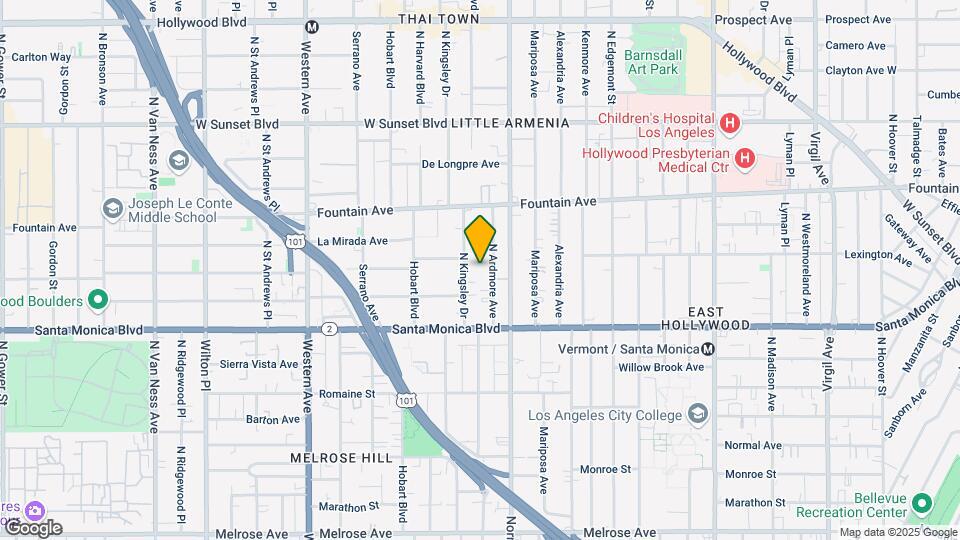 1183 N Ardmore Ave Map and Location Details