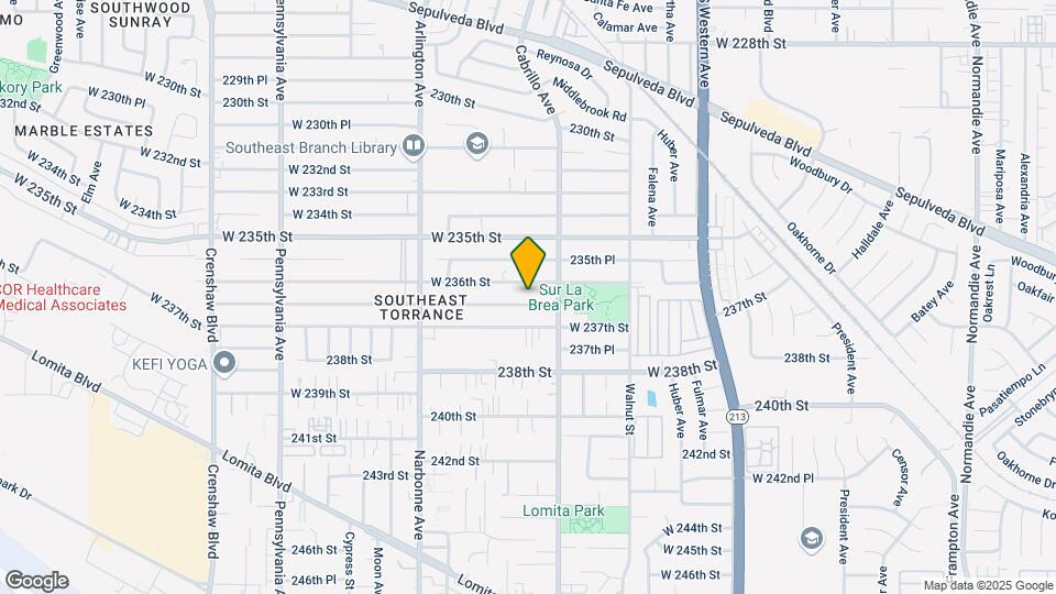 2033 W 236th Pl Map and Location Details