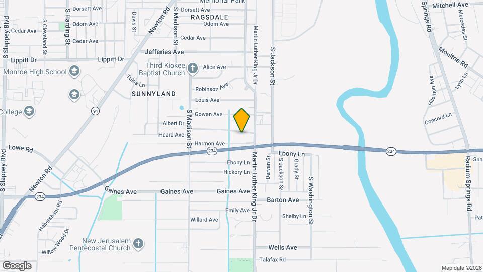 406 Heard Ave Map and Location Details