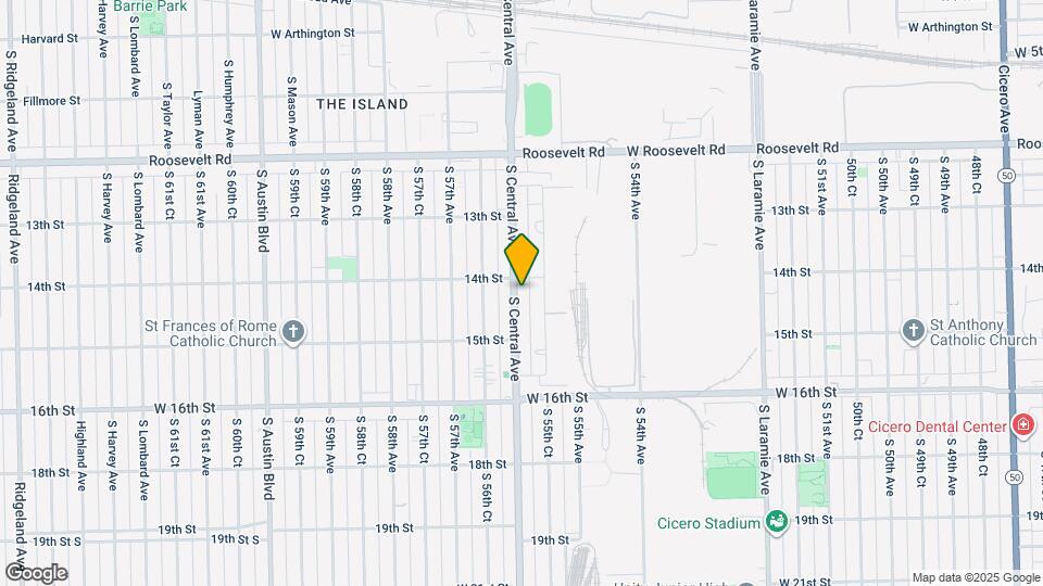1409 S Central Ave Map and Location Details