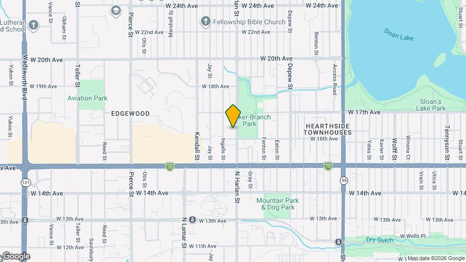 1611 N Harlan St Map and Location Details