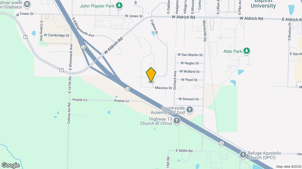 1325 W Maurice St Map and Location Details