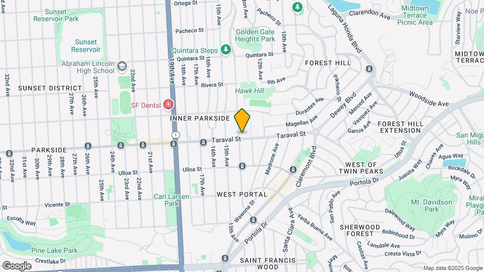 350 Taraval St Map and Location Details