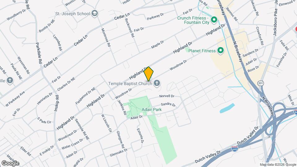 2020 Woodrow Dr Map and Location Details