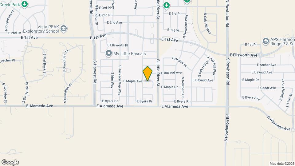 25566 E Maple Ave Map and Location Details