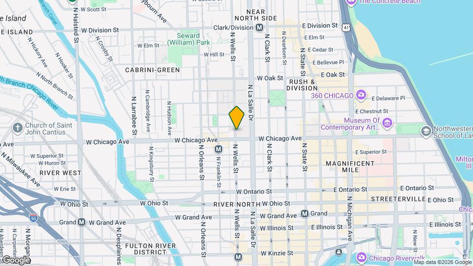 815 N Wells St Map and Location Details