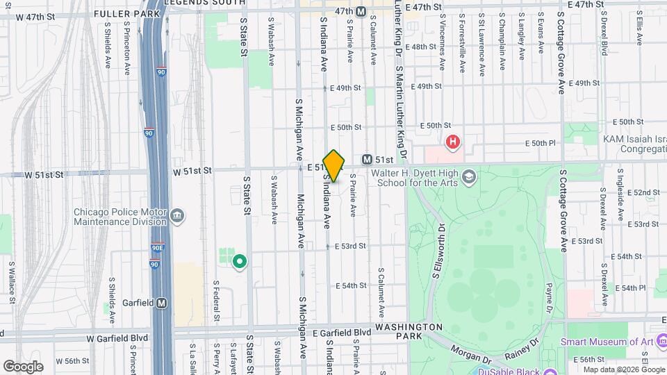 5127 S Indiana Ave, Unit G Map and Location Details