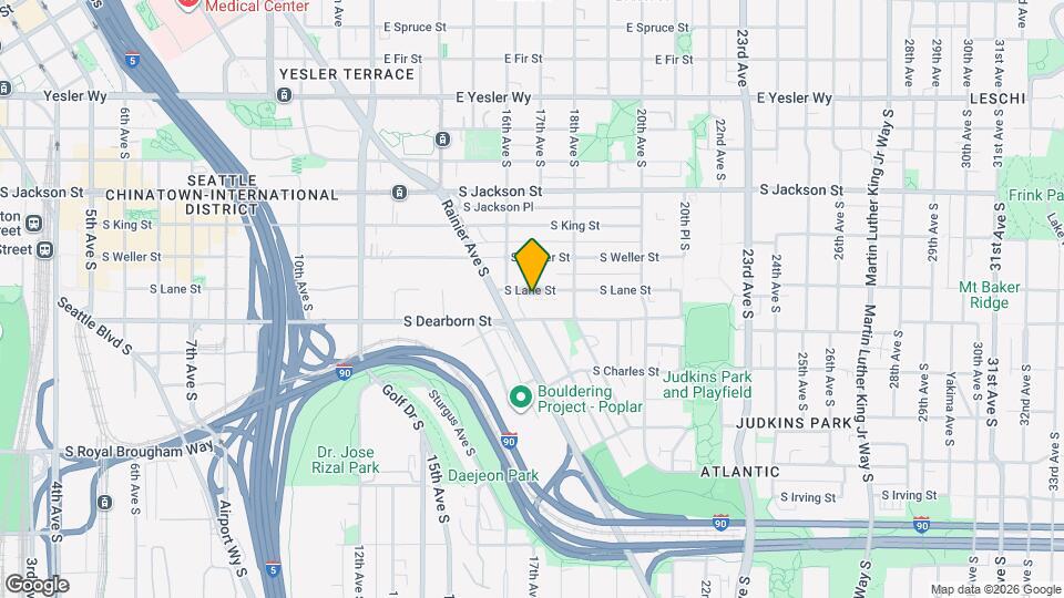 1619 S Lane St Map and Location Details