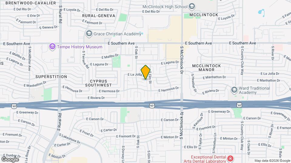 1426 E Manhatton Dr Map and Location Details