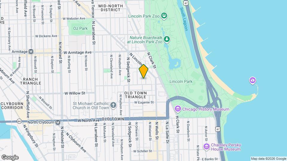 1814 N Lincoln Park W Map and Location Details