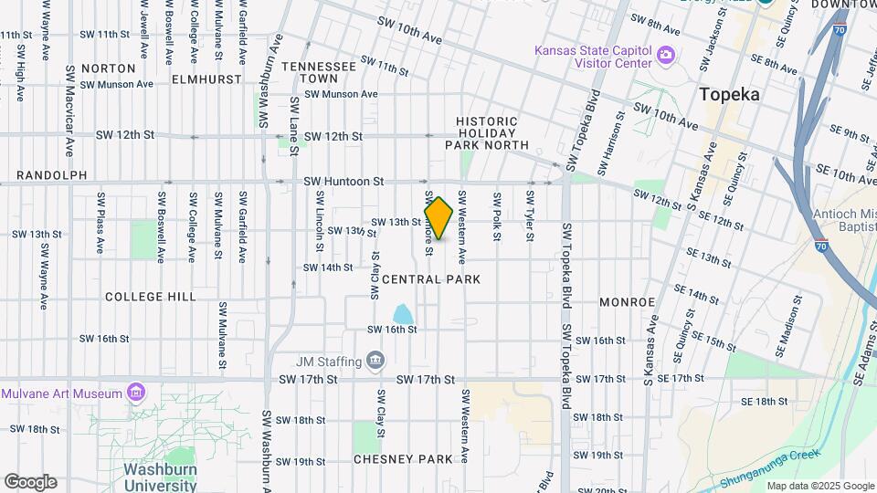 1322 SW Fillmore St Map and Location Details