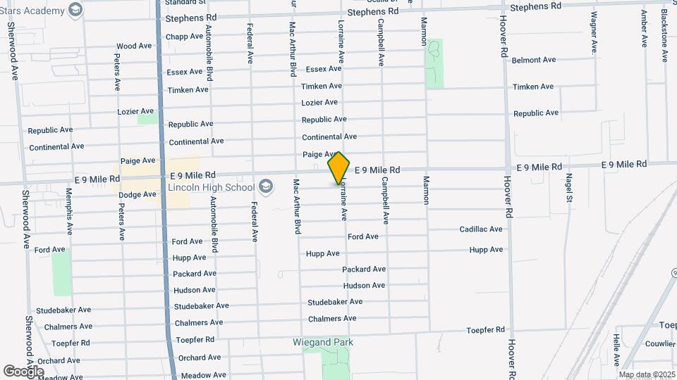 8734 Dodge Ave Map and Location Details