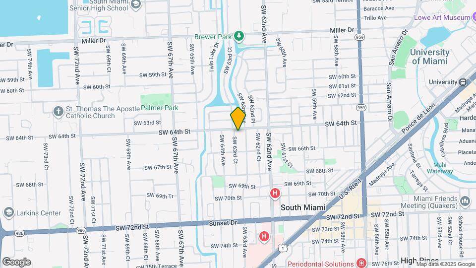 6411 SW 63rd Ct Map and Location Details