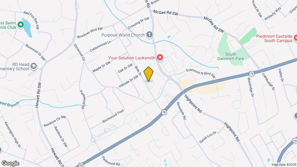 2034 Britt Dr Map and Location Details