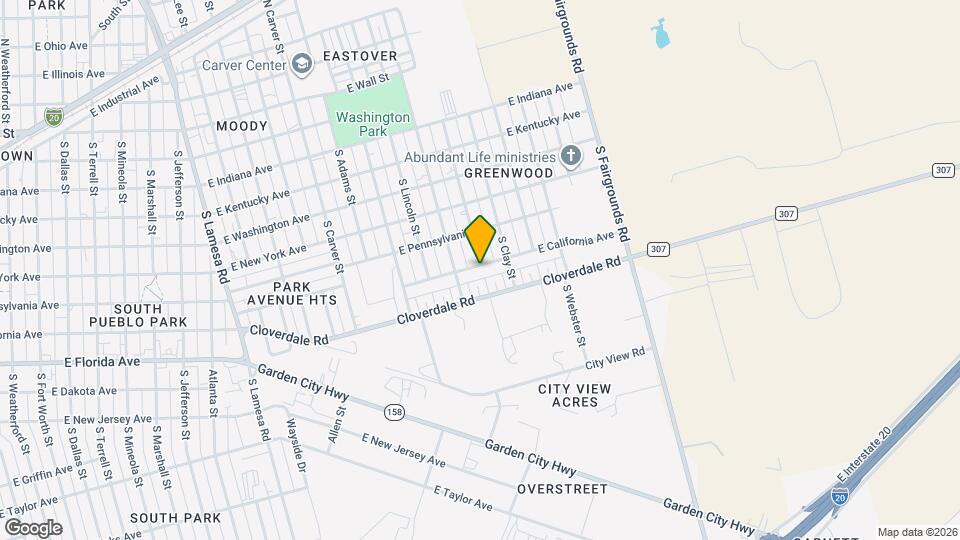 1910 E California Ave Map and Location Details