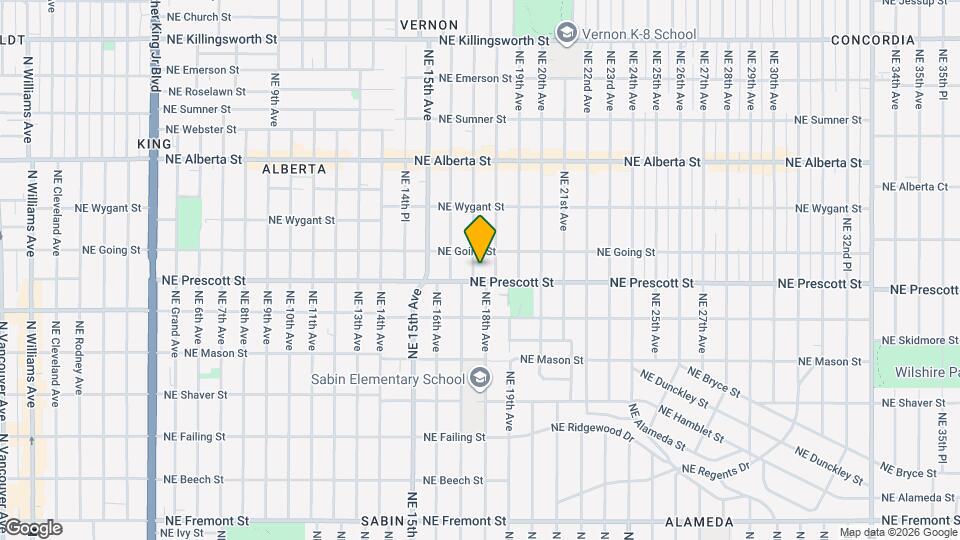 4522 NE 17th Ave Map and Location Details