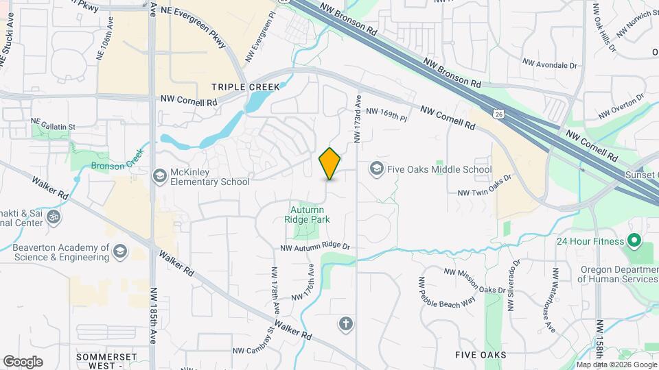 17504 NW Fieldstone Dr Map and Location Details