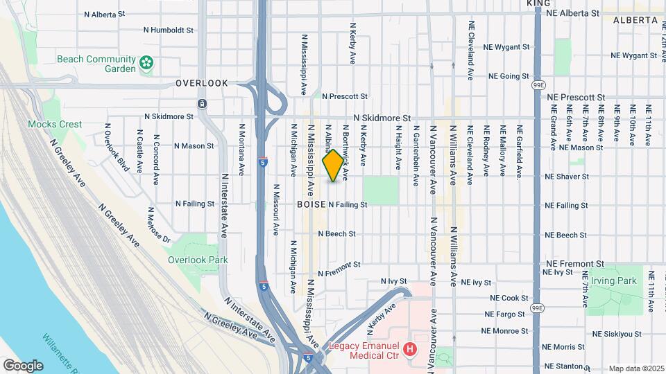 3952 N Albina Ave Map and Location Details