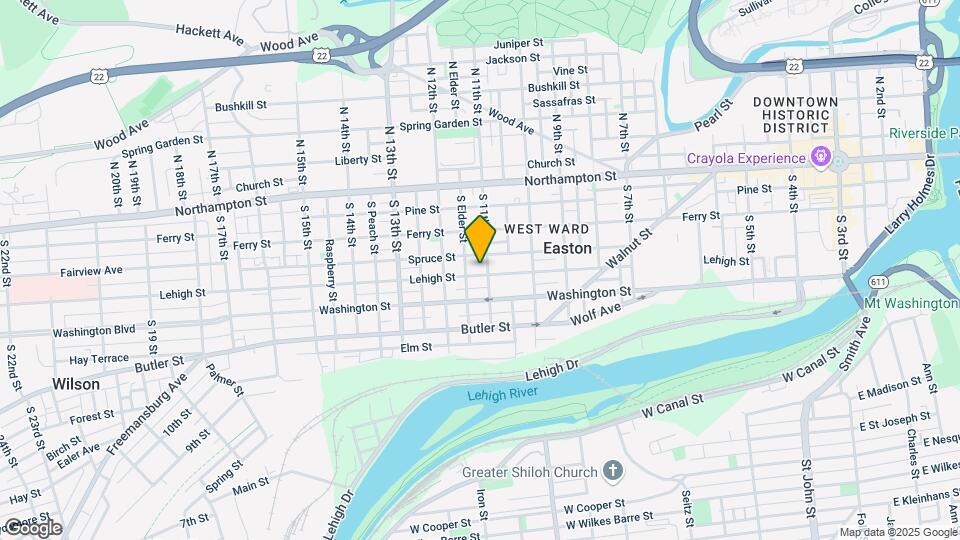 1107 Lehigh St Map and Location Details