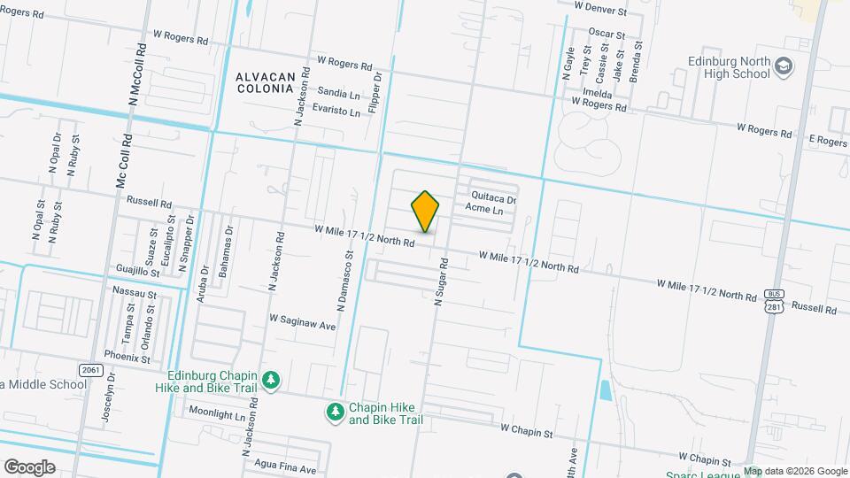 1614 W Broome St Map and Location Details