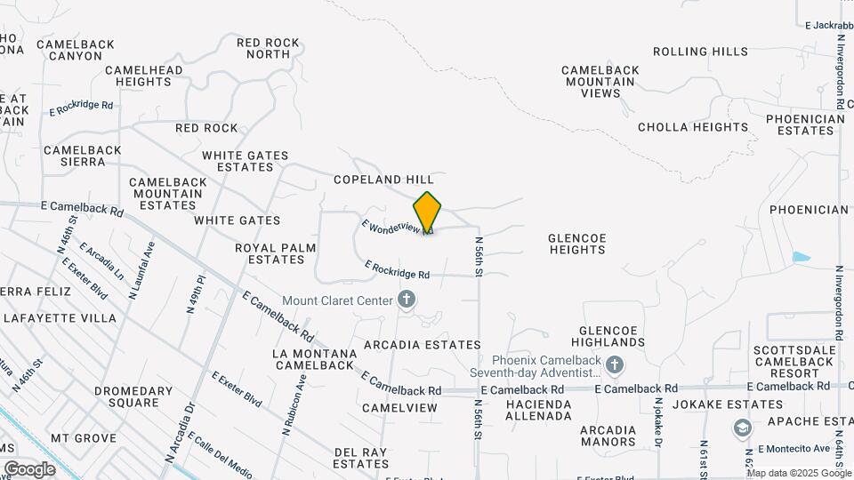 5427 E Wonderview Rd Map and Location Details