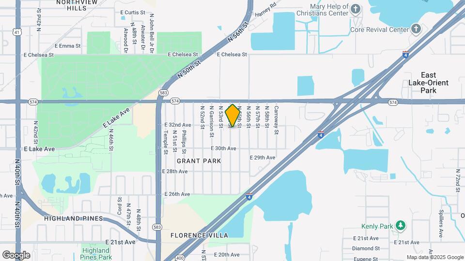 3719 N 54th St Map and Location Details