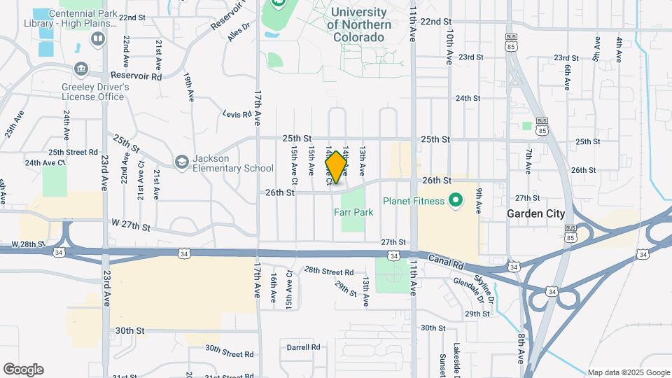 1411 26th St Map and Location Details