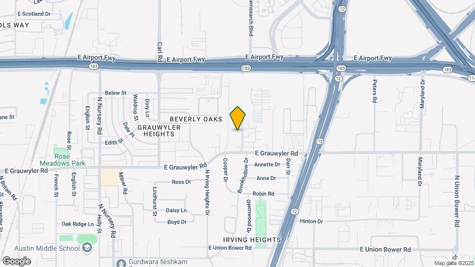 1725 E Grauwyler Rd Map and Location Details
