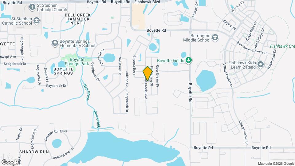 10434 Boyette Creek Blvd Mapa y Detalles de la Ubicación
