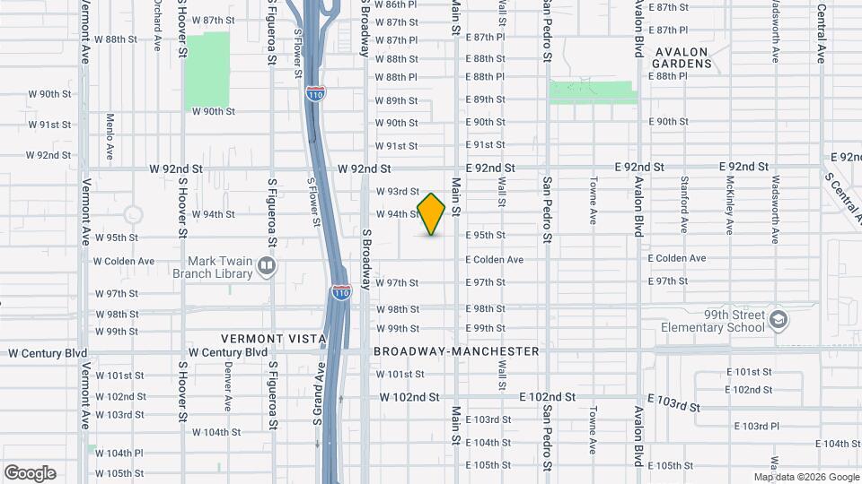 124 1/4 W 95th St, Unit 124 1.4 Mapa y Detalles de la Ubicación