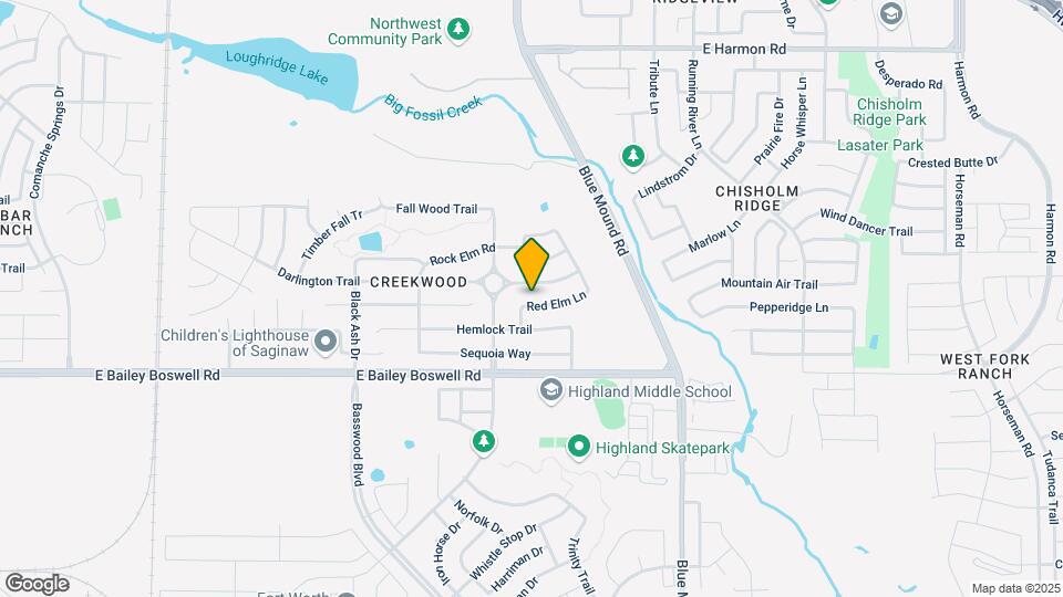 725 Red Elm Ln Map and Location Details