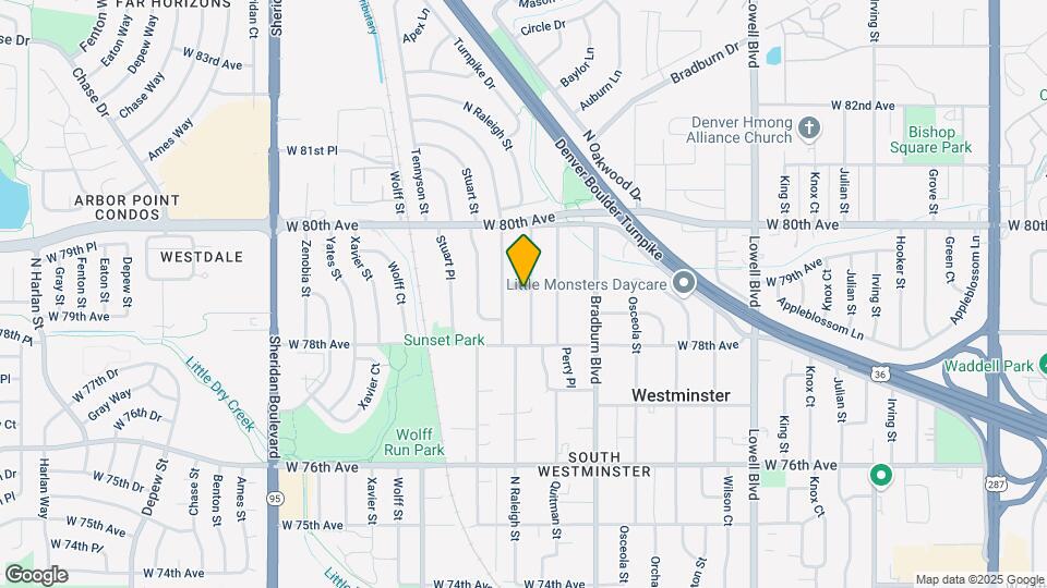7881 N Raleigh St Map and Location Details
