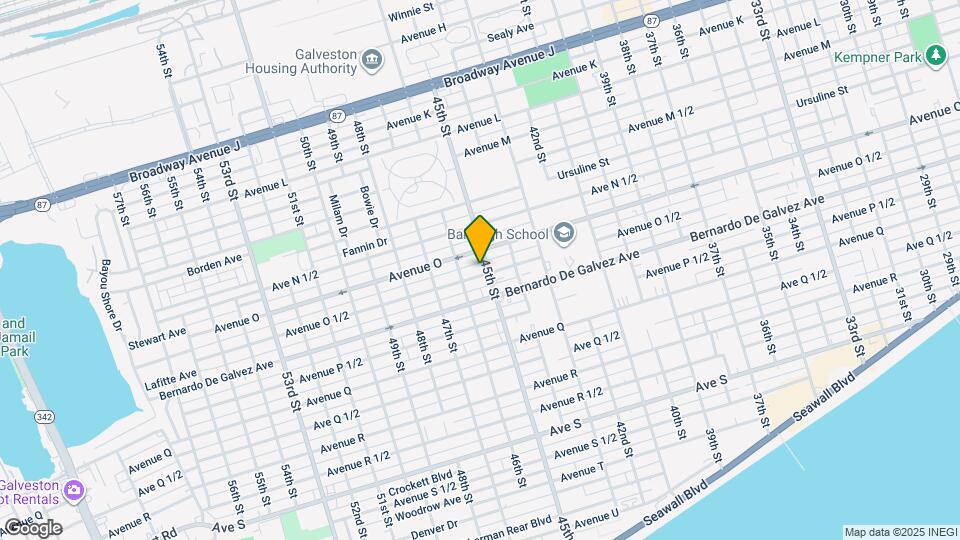 4508 Avenue O 1/2 Map and Location Details