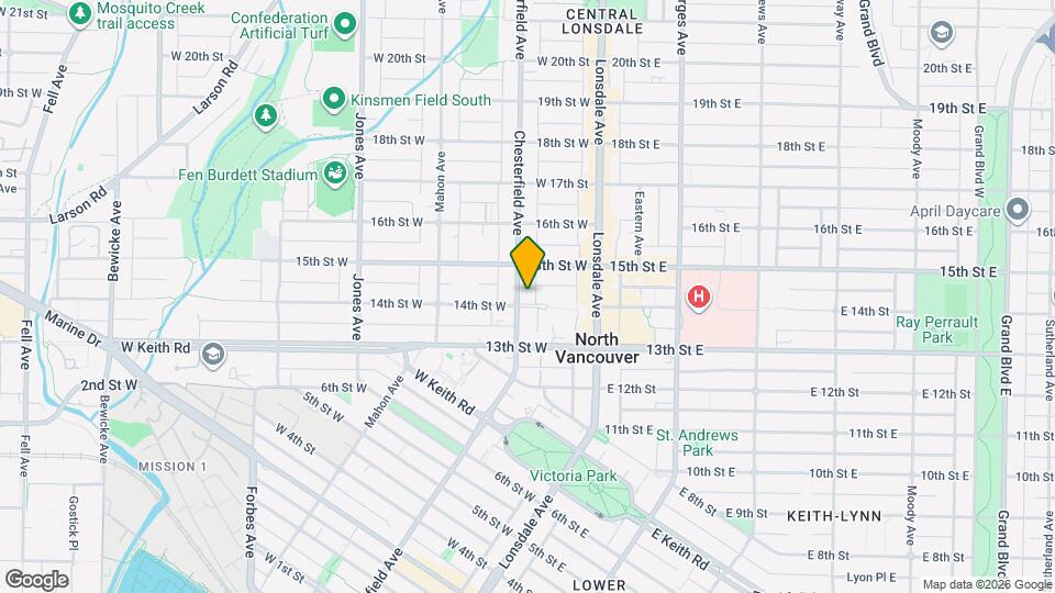 160 W 14th St Map and Location Details