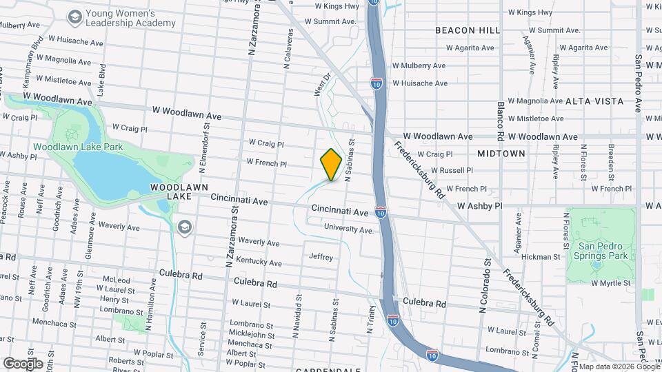 1623 W Ashby Pl Map and Location Details