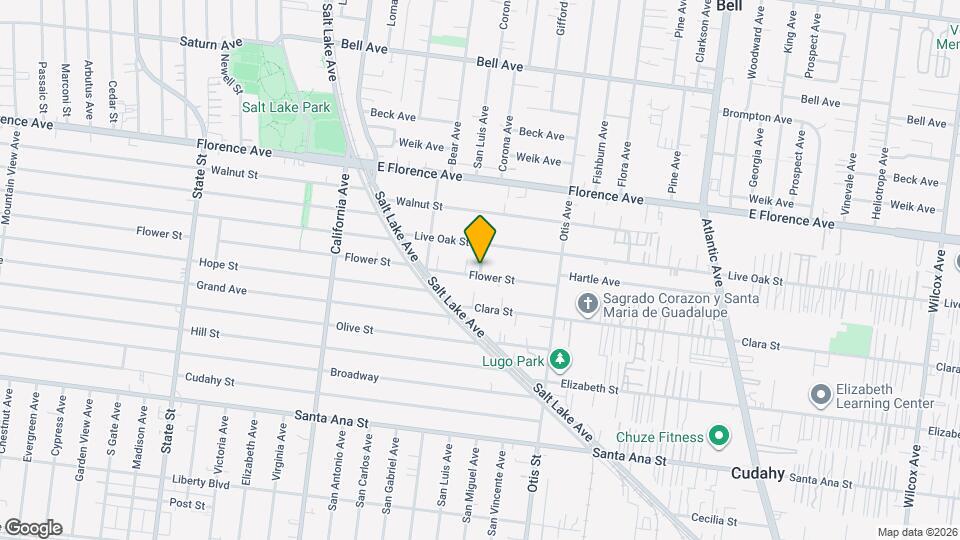 3925 Flower St Map and Location Details