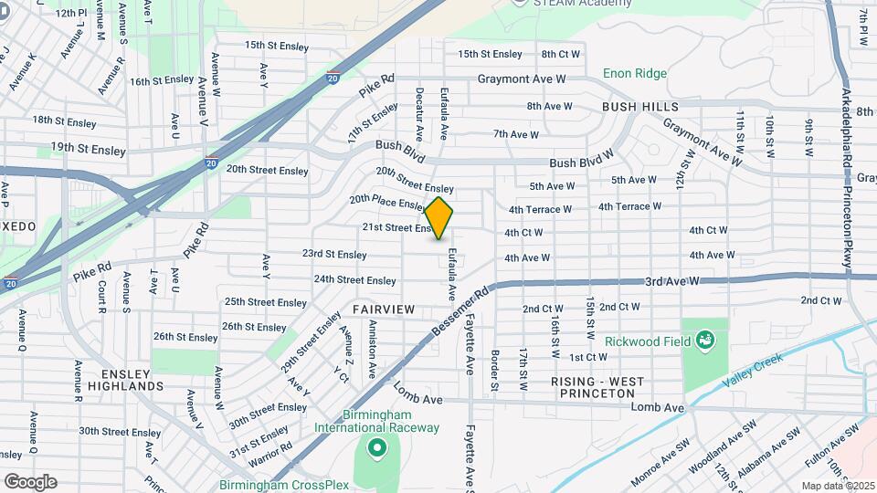 2832 23rd St Ensley Map and Location Details