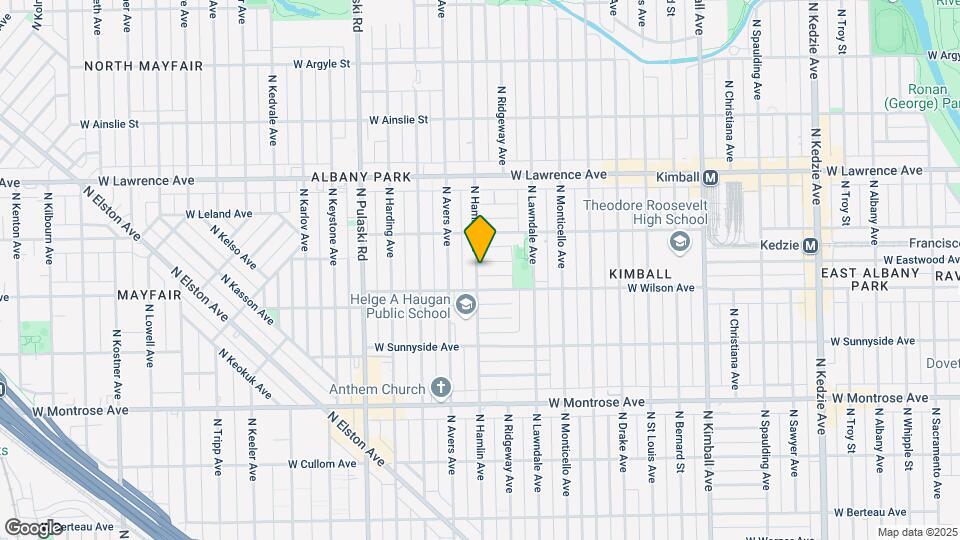 4619 N Hamlin Ave Mapa y Detalles de la Ubicación